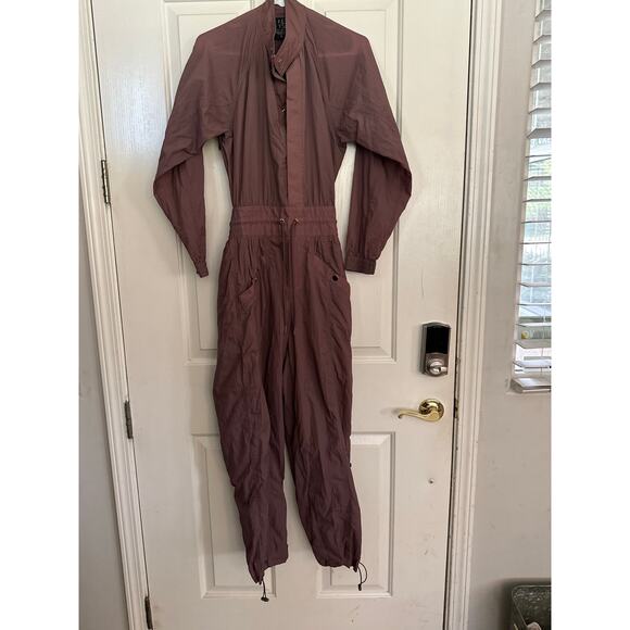 Athleta X Alicia Keys Women's Brown Cocoa Utility Jumpsuit Size 0 - Picture 3 of 9